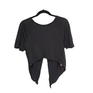 3 For $15‼️ BUNDLE & SAVE Forever 21 Black Short Sleeve Cropped Top Size XS